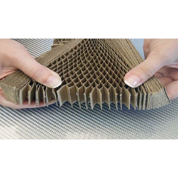 Honeycomb paper core